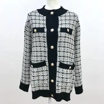 LACE LADIES 레이스 여성용 트위드 니트 가디건