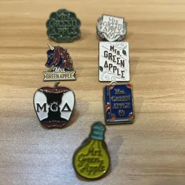 Mrs. GREEN APPLE 핀 배지 7개 세트