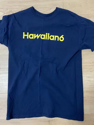 Hawaiian6 T셔츠 네이비 IKKI NOT DEAD