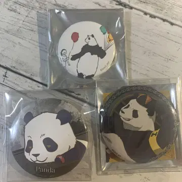 주술회전 팬더 캔뱃지 3개 세트