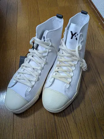 새상품급 Y-3 YUBEN MID FX0567 하이컷 가죽 스니커즈