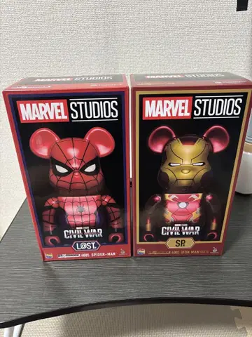 BE@RBRICK 스파이더맨 아이언맨 400%