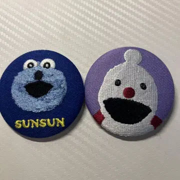 퍼펫 스 스 자수 캔뱃지 논논 스 세트
