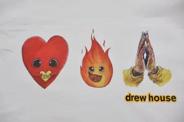drew house 티셔츠 M 사이즈 화이트