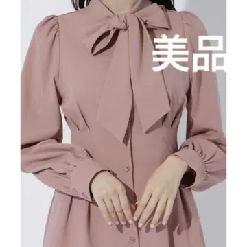 새상품급 윌 셀렉션 리본 보타이 미니 원피스 M 사이즈