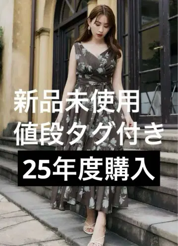 herlipto Anemone Cache-Coeur Long Dress