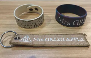 Mrs. GREEN APPLE 러버 밴드 2개 키링 1개 세트