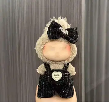 러브부 봉제 인형 옷 갈아입기 스커트 리본 블랙