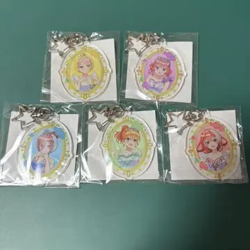5등분의 신부 제비뽑기당 C상 아크릴 참 5종 컴플리트 세트