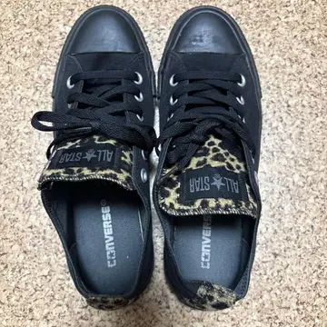 CONVERSE 블랙 스니커즈 25cm