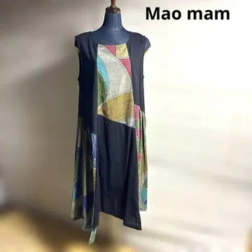 새상품! Mao mam 깃발 일본풍 패턴 오샤레 원피스