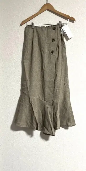 마제스틱 레곤 클래시컬 랩스커트 브라운 새상품