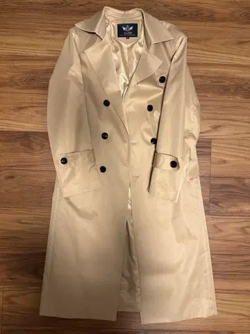 [ 새상품급 ] 베이지 더블 브레스트 트렌치코트 XL