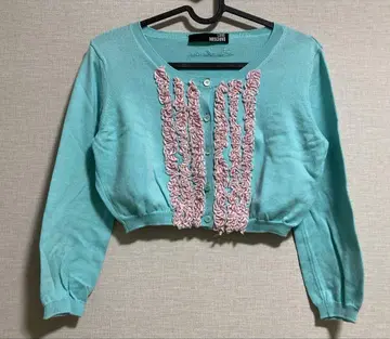 러브 모스키노 프릴 가디건 스카이블루 이탈리아제