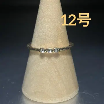 빈티지 패션 반지 골드 12호 스톤 3개 고급 섬세함