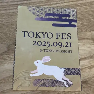 9/21 TOKYO FES 2025 선행 티켓 1매