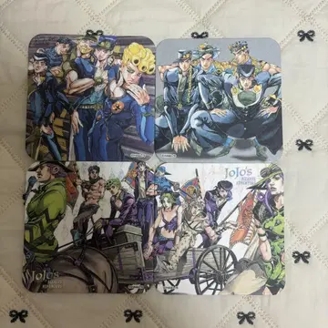 죠죠의 기묘한 모험 아라키 히로히코 원화전 코스터 세트