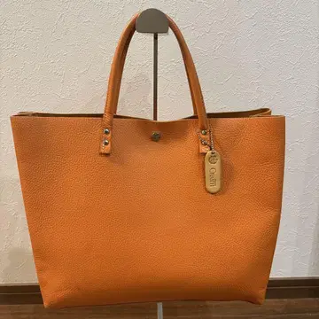 크림 컴퍼니 크림 가죽 천연 가죽 토트백