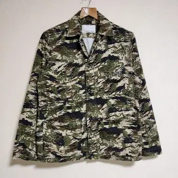 SD 카모 무늬 자켓 카모플라쥬 USARMY 월계수 버튼 래커