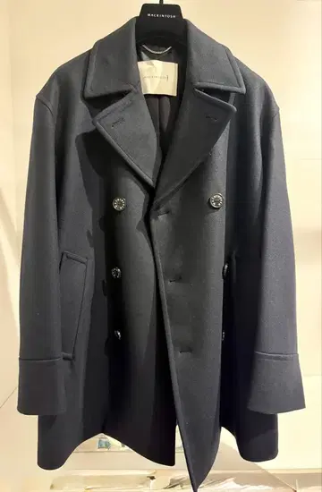 MACKINTOSH 네이비 더블 브레스트 코트 36