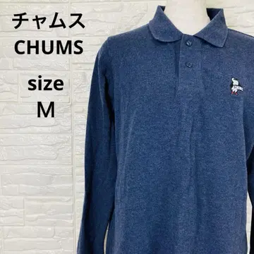 참스 CHUMS 피케 셔츠 다크 블루 M 사이즈 남성용