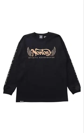 [ Norton ] 도쿄 리벤저스 콜라보 롱T셔츠 L 블랙