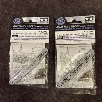 HG 카본 멀티 와이드 스테이(파인 실버/3mm) 2세트
