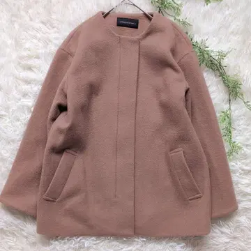 어반 리서치 노카라 하프 코트 울 혼방 여성용 프리