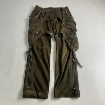 14th Addiction 카고 팬츠 카키 M L 상당