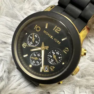MICHAEL KORS 크로노그래프 손목시계 블랙/골드