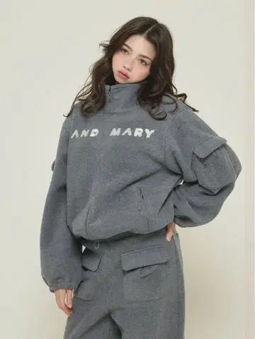 AND MARY 플리스 자켓 그레이