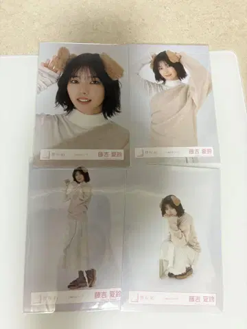 사쿠라자카46 후지요시 카린 브로마이드 강아지 귀 코디