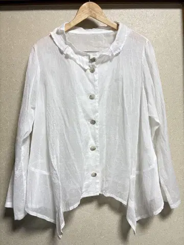 지우 센소유니코 변형 긴팔 셔츠 튜닉 일본제