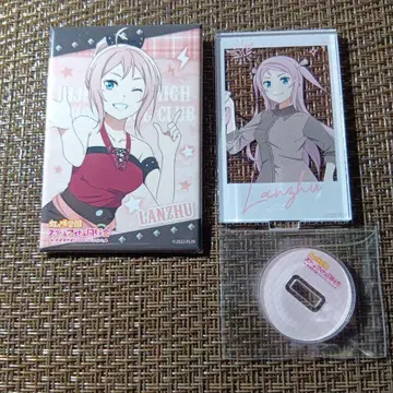 러브 라이브! 니지가쿠 쇼 란주 스퀘어 캔뱃지 아크릴 스탠드