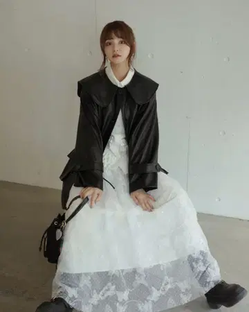 idem 볼륨 튤 버터플라이 도트 스커트 S