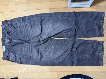 ZARA 다크 브라운 와이드 레그 데님 EUR44