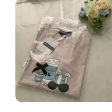 엠즈 그레이시 캐주얼 핑크 T셔츠 M사이즈 귀여운