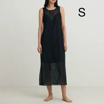 미사용 유니클로 UNIQLO mame 메쉬 맥시 원피스 S
