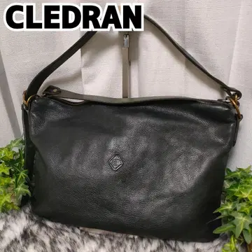 CLEDRAN 숄더백 가죽 블랙 클레드란 백 블랙 가죽 A4