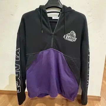 X-LARGE 하프 지퍼 후드티 M 사이즈