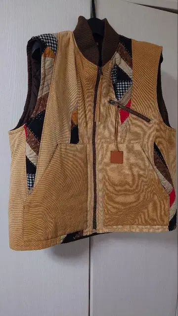 KHOKI 25AW 빈티지 이펙트 퀼트 베스트