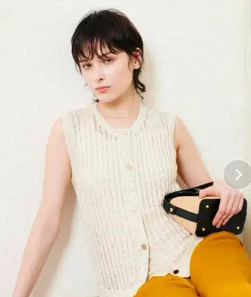 알아바일 스팽글 메쉬 풀오버