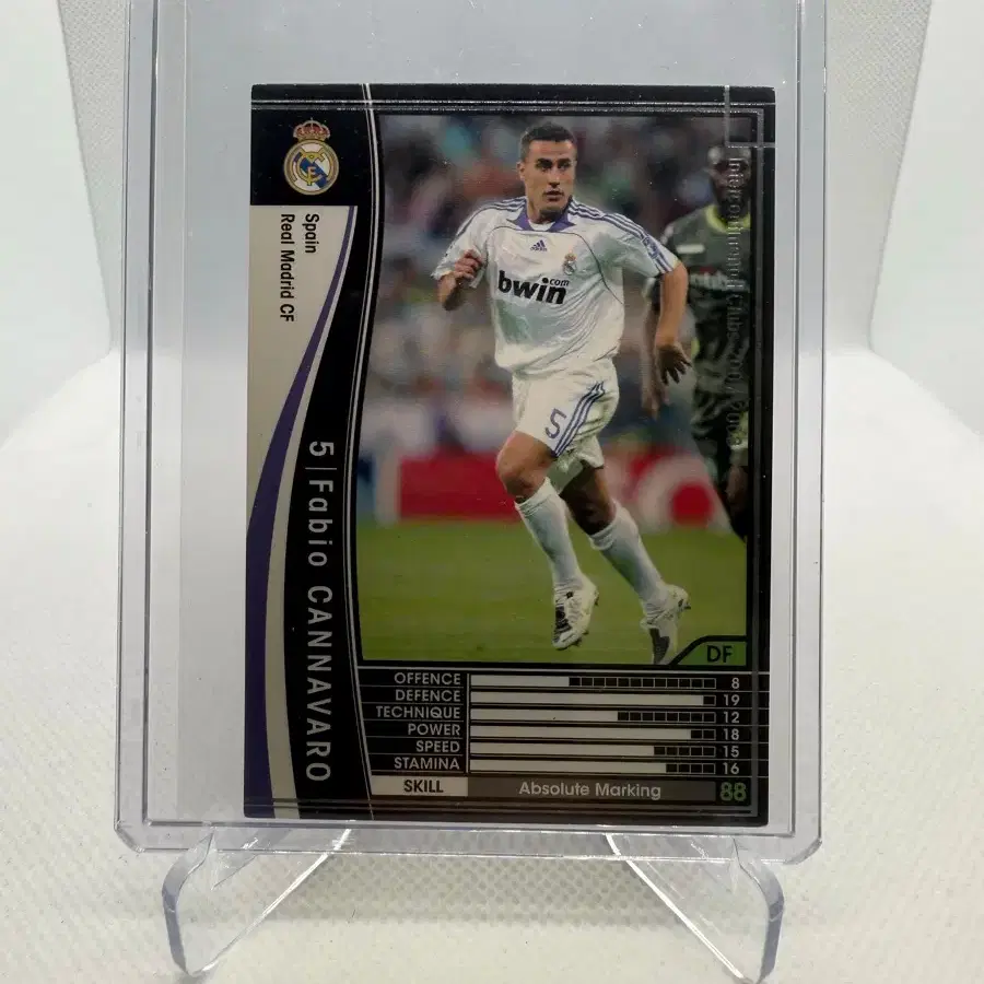 PSA9 サッカーカード ファビオカンナバーロ レアルマドリード : WCCF