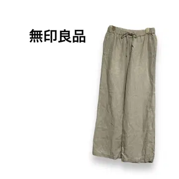 [ 무인양품 ] 릴랙스 팬츠 린넨 청량감 베이지 S