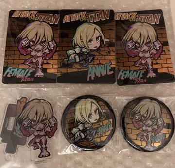 진격의 거인 애니 이디스 E-DINER 아크릴 스탠드 캔뱃지 카드