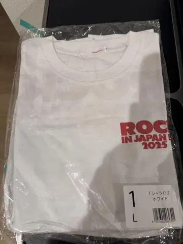 ROCK IN JAPAN FESTIVAL 2025 T셔츠 로고 화이트