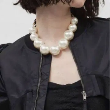 라벨에튀드 Lily of the valley BIG 펄 목걸이
