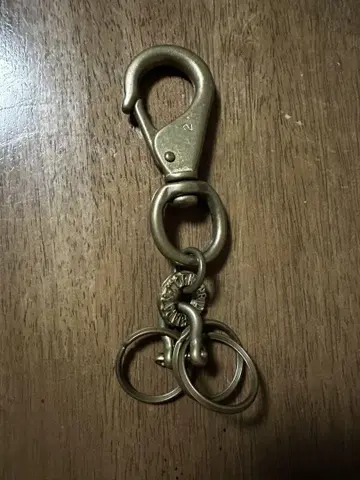 아이언 하트 브라스 후크 포함 키링 3개 반지