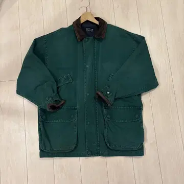 Nautica 90s 헌팅 자켓 다크 그린