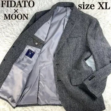 [ 새상품급 빅 XL ] MOON 테일러드 자켓 트위드 2B 그레이